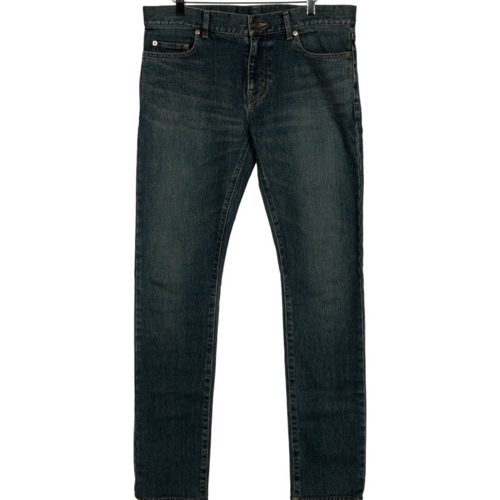 SAINT LAURENT Blue Jeans from Hedi Slimane collection